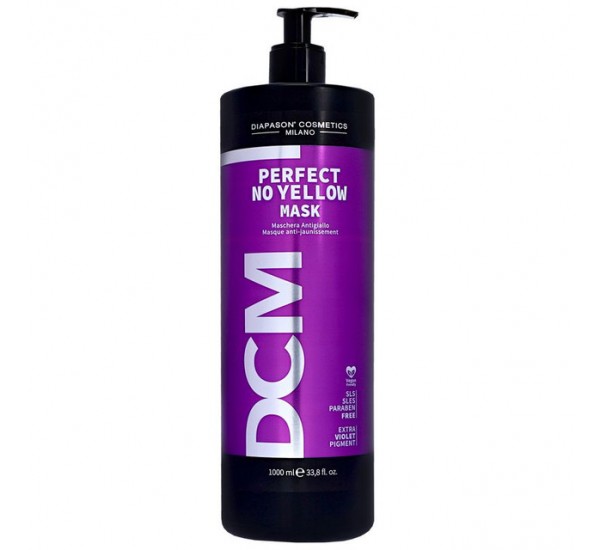 DCM Diapason Perfect No Yellow Mask Матиращa маска за руса, побеляла или  коса на кичури 1000ml